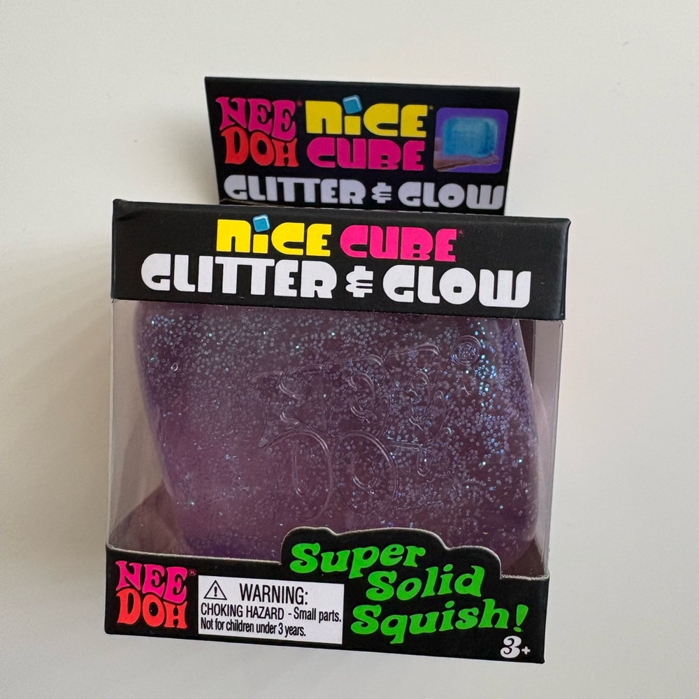 NeeDoh Nice Cube Glitter & Glow
